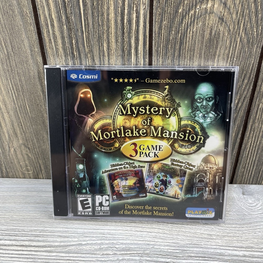 Mystery of Mortlake Mansion: 3 Game Pack (PC, 2011) PC CD/ROM Video Game Sealed